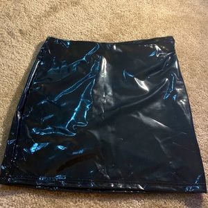 Shein Leather Black Skirt!